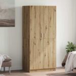 vidaXL Гардероб Artisan Дъб 90x52x200 cm Инженерна дървесина (855885)