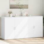 vidaXL 2 db fehér szerelt fa tálalószekrény 79 x 38 x 80 cm (3276602)