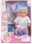 Tutu love Кукла 31cm пишкаща с обувки и гърне син 8265 (108319)
