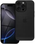 Silverline Apple iPhone 16 Pro Fekete Lyukacsos Breezy Kemény Hátlapi Tok