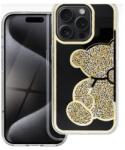 Silverline Apple iPhone 16 Pro arany köves maci mintával
