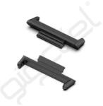 Silverline Óraszíj csatlakozó adapter (egyedi méret, 1 pár, átalakító, fém, 20mm) FEKETE