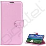 Silverline Tok álló, bőr hatású (FLIP, oldalra nyíló, asztali tartó, prémium) RÓZSASZÍN