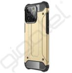 Silverline Defender műanyag telefonvédő (ütésállóság, légpárnás sarok, szilikon belső, fémhatás) ARANY