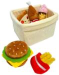 Magic Baby Fast Food în coș - jucărie din pluș (MA24-MB1003)