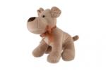 Teddies Câine cu fundă, pluș 23 cm maro (TD56800253)