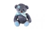 Teddies Urs așezat cu un pluș cu fundă 20 cm albastru (TD56800249)