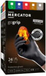 Mercator Medical GoGrip Black One by One púdermentes nitril védőkesztyű fekete 100db (RP30043002)