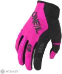 O'NEAL ELEMENT RACEWEAR női kesztyű, fekete/rózsaszín (XL)