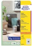 AVERY Etikett AVERY L6241-10 40x20 mm univerzális ovális 10 ív/csomag (6241-10)