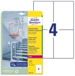 AVERY Etikett AVERY L8013-10 105x148mm antimikrobiális átlátszó 40 címke/doboz 10 ív/doboz (L8013-10) - forpami
