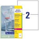 AVERY Etikett AVERY L8012-10 210x148mm antimikrobiális átlátszó 20 címke/doboz 10 ív/doboz (L8012-10) - forpami