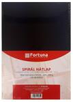 FORTUNA Hátlap FORTUNA A/4 230g matt bőrhatású fekete 100/dob (FO00104)