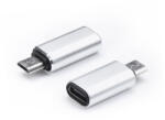 MH Protect Type C Micro USB Adapter ezüst