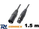 PD CONNEX CX35-1, 5 mikrofonkábel (XLR mama - XLR papa) - (1, 5 m) (176003_MQ1)