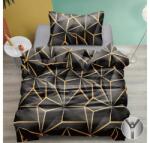  Pamut ágyneműhuzat PENELOPE GOLD fekete Ágyneműhuzat mérete: 70 x 90 cm | 140 x 200 cm