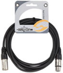 Soundsation EMCXX-5BK - Cablu microfon, XLR mama - XLR tata, lungime 5 metri
