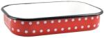  Piros Pöttyös Zománcozott tepsi 38 cm (10382) (10382)