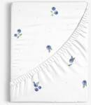 Goldea cearceaf de pat cu elastic din bumbac - afine 80 x 200 cm