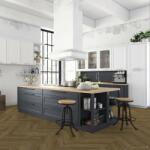 Falquon Parchet SPC The Floor Herringbone 6 mm Stejar ton mediu P6003