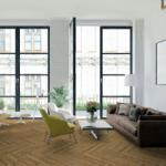 Falquon Parchet SPC The Floor Herringbone 6 mm Stejar ton mediu P1004