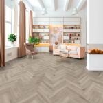 SWISS KRONO Parchet stejar 8mm laminat Kronotex Herringbone ton inchis D3860