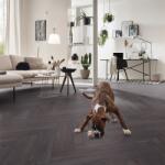 SWISS KRONO Parchet stejar laminat Kronotex Herringbone 8 mm ton inchis D6010