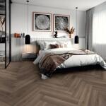 SWISS KRONO Parchet laminat Kronotex Herringbone 8 mm Stejar ton inchis D3860