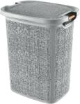  Кош за мръсно пране Tuffex Woow Pattern с дървени дръжки 60 LT - сив (103431/2)
