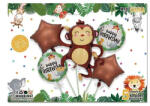 Flippy Set baloane maimutica, temtica jungle, 5 baloane folie (teo-129932)