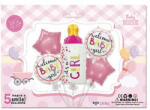 Flippy Set baloane it s a girl pentru gender reveal, botez, roz (teo-129928)