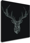 Impresi Tablou Deer black and white - 60 x 60 cm