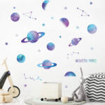 Impresi Autocolant pentru camera copilului Planets - 90x30cm Decoratiune camera copii