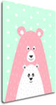 Impresi Obraz Pink blue bear - 30 x 40 cm Decoratiune camera copii