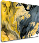 Impresi Tablou Yellow grey abstract2 - 70 x 50 cm