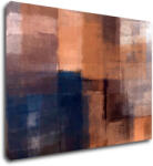 Impresi Tablou Orange blue beige abstrakt - 70 x 50 cm