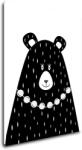 Impresi Obraz Black and white bear - 30 x 40 cm Decoratiune camera copii