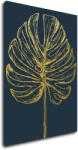Impresi Tablou Golden leaf dark background - 50 x 70 cm