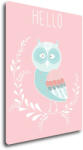 Impresi Obraz Hello owl - 30 x 40 cm Decoratiune camera copii