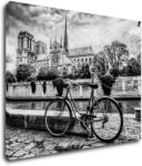 Impresi Tablou Street with an old bicycle - 90 x 70 cm