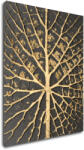 Impresi Tablou Golden leaf structure - 70 x 90 cm