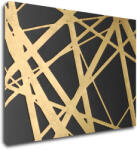 Impresi Tablou Abstract golden lines - 70 x 50 cm