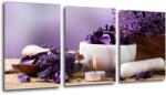 Impresi Tablou Lavender still life - 150 x 70 cm (3-piese)