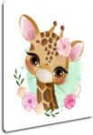 Impresi Obraz Giraffe with blossom - 30 x 30 cm Decoratiune camera copii