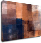 Impresi Tablou Orange blue beige abstrakt - 90 x 60 cm