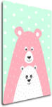 Impresi Obraz Pink blue bear - 20 x 30 cm Decoratiune camera copii