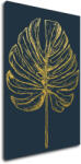 Impresi Tablou Golden leaf dark background - 60 x 90 cm