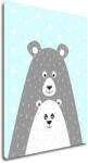 Impresi Obraz Bear blue background - 30 x 40 cm Decoratiune camera copii
