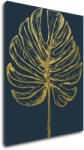 Impresi Tablou Golden leaf dark background - 70 x 90 cm
