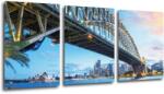 Impresi Tablou City lights - 150 x 70 cm (3-piese)